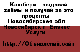 Кэшбери - выдавай займы и получай за это проценты! - Новосибирская обл., Новосибирск г. Бизнес » Услуги   